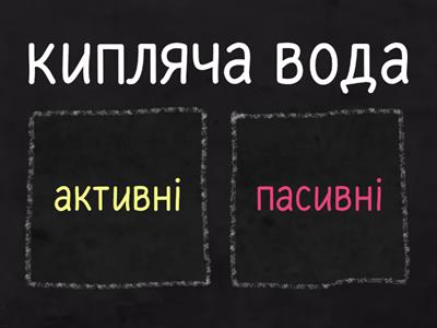 активні і пасивні дієприкметники 