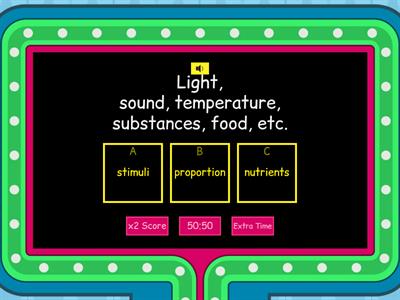 Science vocabulary Unit 2
