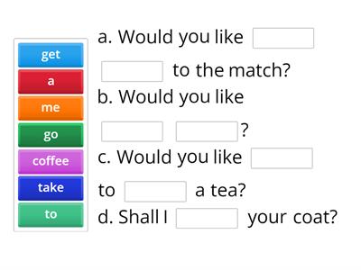 Invitations and offers - Pre Intermediate