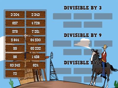 DIVISIBILITY RULES BY 3, 6 and 9