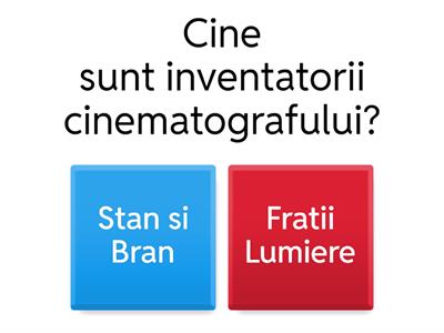 Test Cinematografia in perioada interbelica