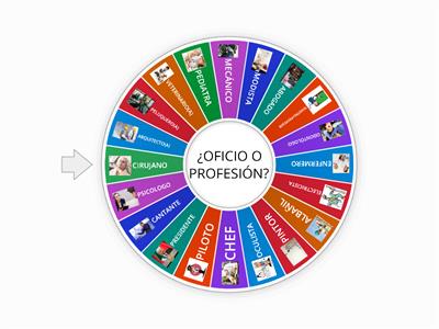 RULETA DE OFICIOS Y PROFESIONES