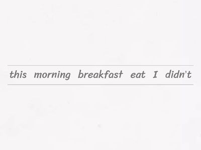 simple past - negative 