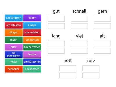 A2 Komparativ und Superlativ