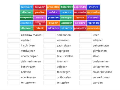 pagina 3: groene werkwoorden: deel 1