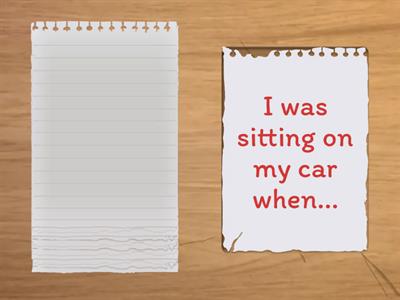 Past simple and Past continuous (when/while)