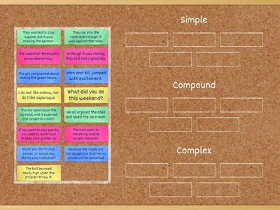 Simple, Compound, or Complex Sentences