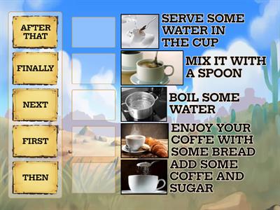Sequence Adverbs Activity 1