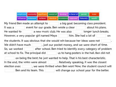 Module E - The School Election