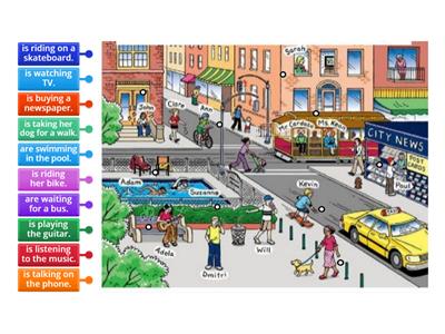 ESL Present Continuous (Matching)
