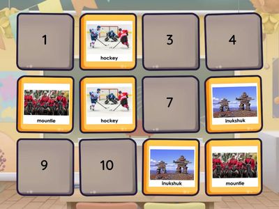 Canadian Symbols Memory Pairs