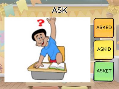 Regular verbs in simple past 