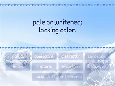 Sixth Grade ELA Week 14 Vocab Words