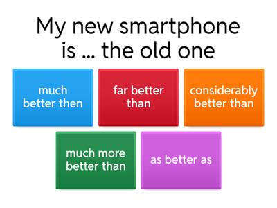Modifying comparatives