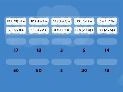Operaciones combinadas 