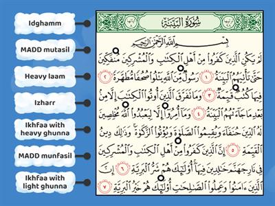 Surat Al-Bayina Tajweed