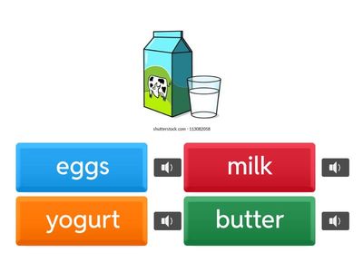 Vocabulario de comida en inglés