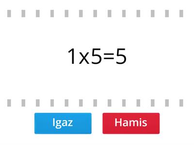 5-ös szorzótábla