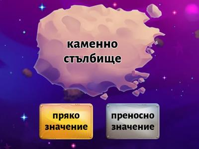Пряко и преносно значение на думите