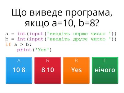 Розгалуження Python 7 клас