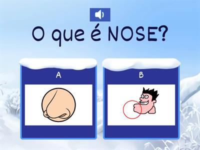 ⭐ Aumente o som e pressione com seu dedinho a resposta correta. Marque A ou B: