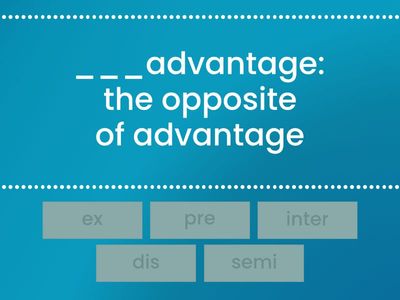 GttW B2+ U3 - Prefixes 1