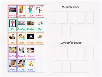 Regular and irregular verbs