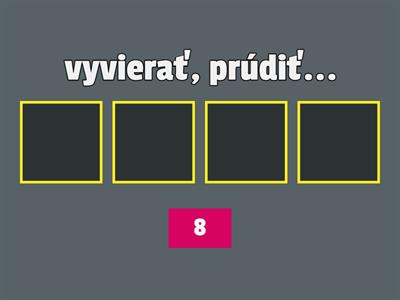 Vybrané slová po R