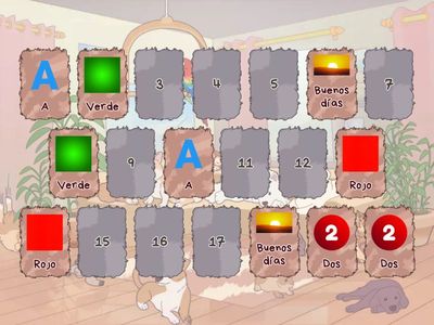 Repaso de vocabulario - saludos, colores, letras y números