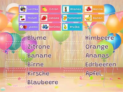 Německý jazyk- ovoce 