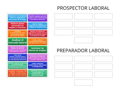 diferencia entre el prospector laboral y el preparador laboral