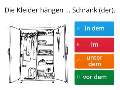 Wo ist/sind ...?   Lokale Präpositionen mit dem Dativ