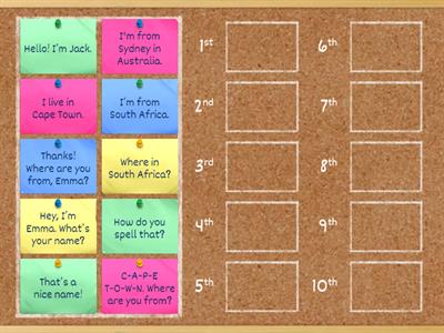 What, where, how - Dialogue