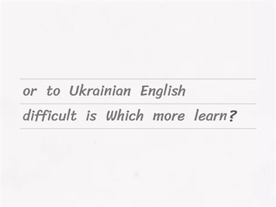 Comparatives and superlatives Questions