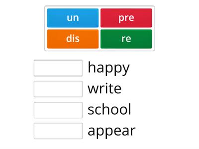 Prefixes