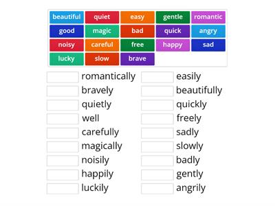 Adverbs of manner