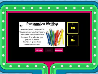 Persuasive Writing