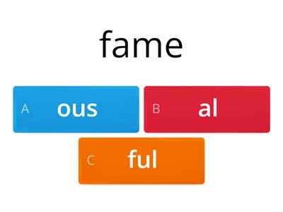 Adjectives suffixes-1