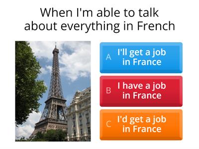 Zero, first and Second Conditional