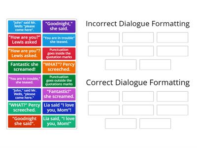 Punctuating Dialogue