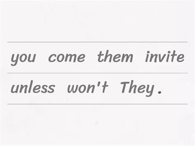 sentences with unless