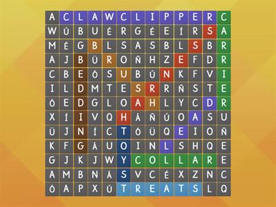 objetos para animales en ingles