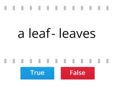 V1, Plurals: true or false