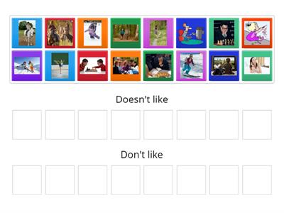 Don't like- doesn't like