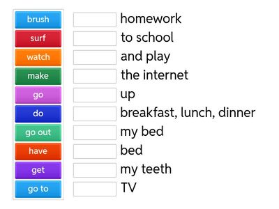 My Daily Routines Reading