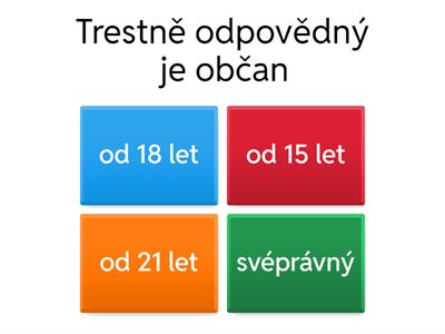 Trestní právo - opakování