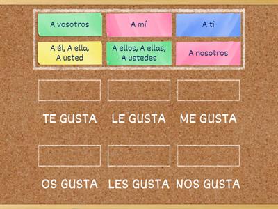 EL VERBO GUSTAR