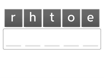 Common Exception Words