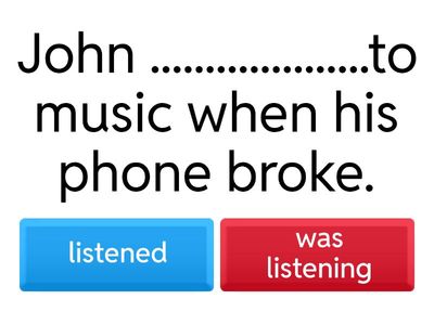 Past simple vs Past continuous