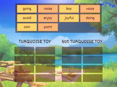 TURQUOISE TOY Word Sort